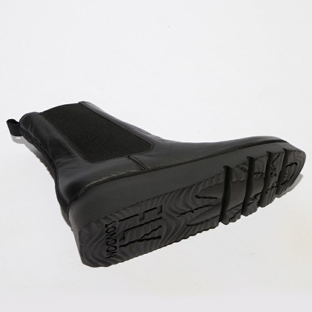 Black Women's Fly London Paty405fly Wedge | RODP-68457