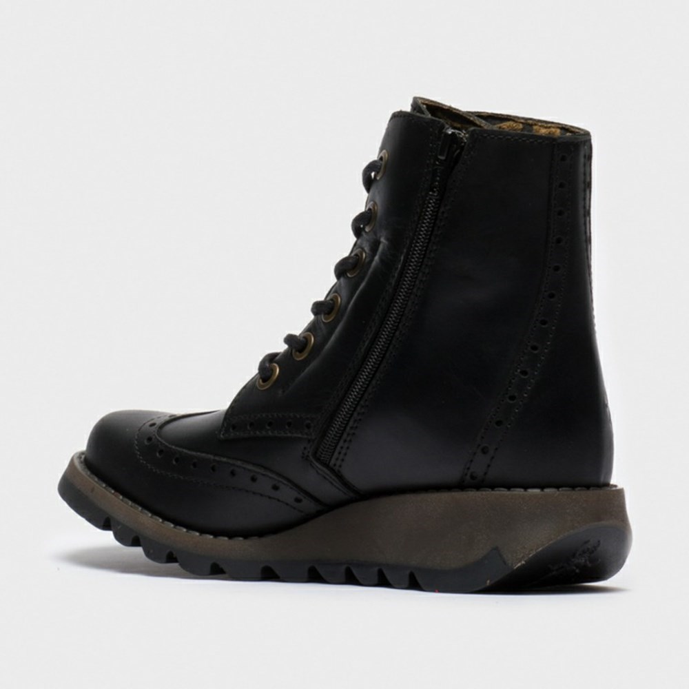 Black Women's Fly London Sarl069fly Ankle Boots | CLNJ-41508