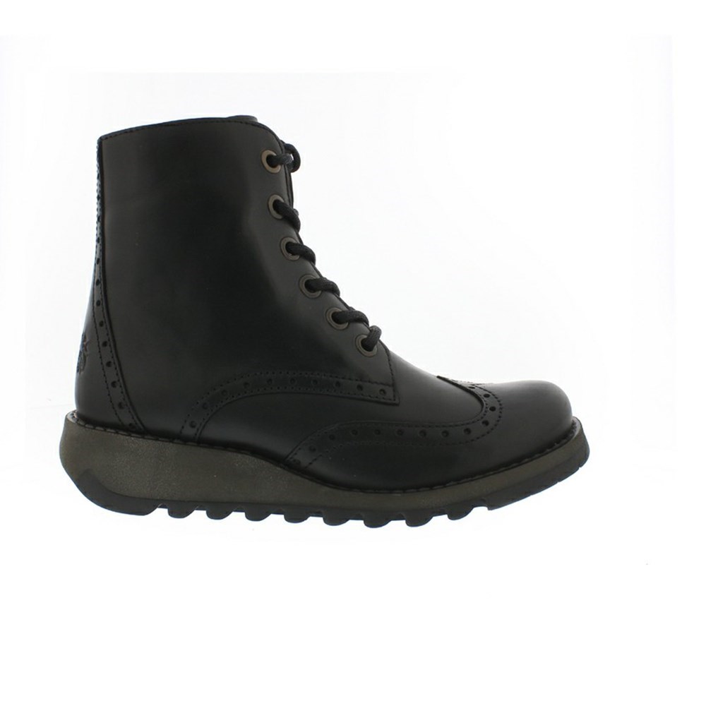 Black Women's Fly London Sarl069fly Wedge | IPTK-45138
