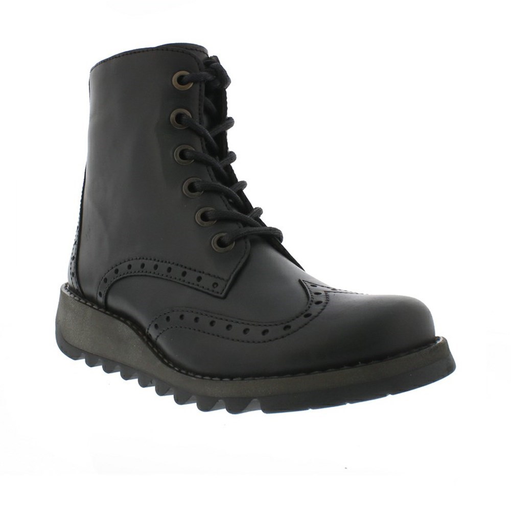 Black Women's Fly London Sarl069fly Wedge | IPTK-45138