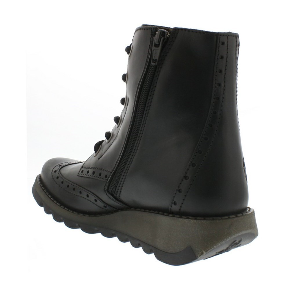 Black Women's Fly London Sarl069fly Wedge | IPTK-45138