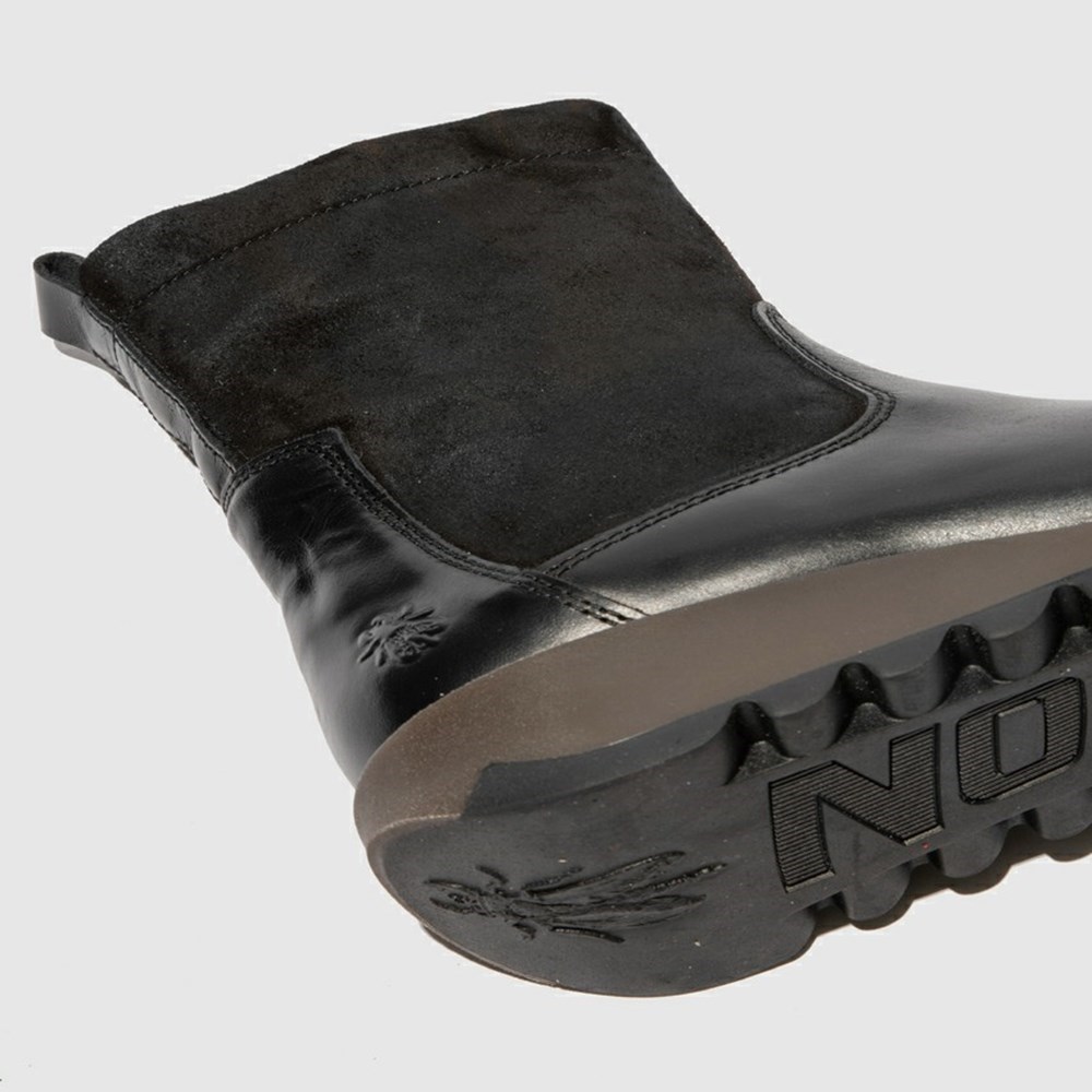 Black Women's Fly London Sauk794fly Ankle Boots | BHUT-78561