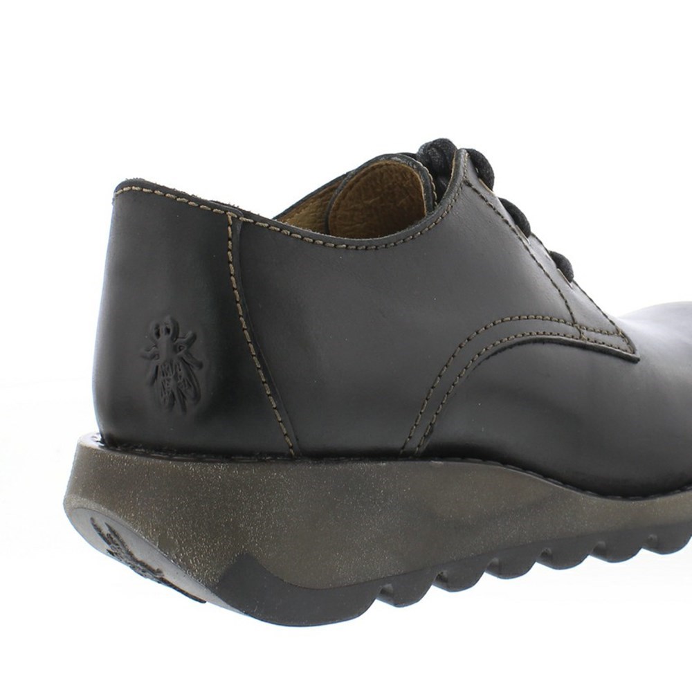 Black Women's Fly London Simb389fly Wedge | IVEL-51479