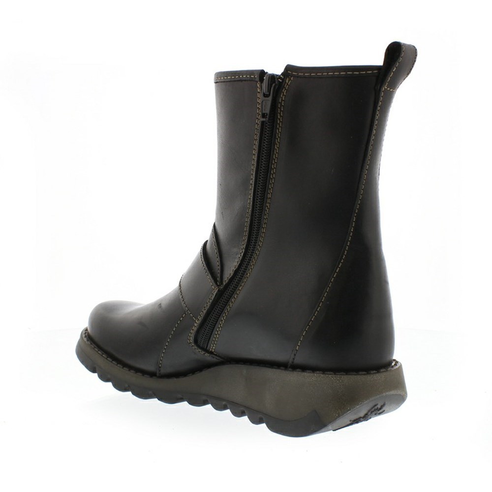 Black Women's Fly London Sino525fly Wedge | SCOF-07532