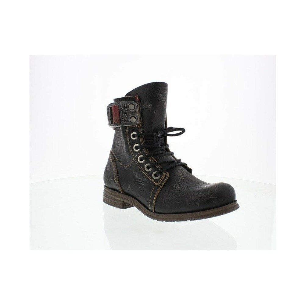 Black Women's Fly London Stay Ankle Boots | HJGS-21804