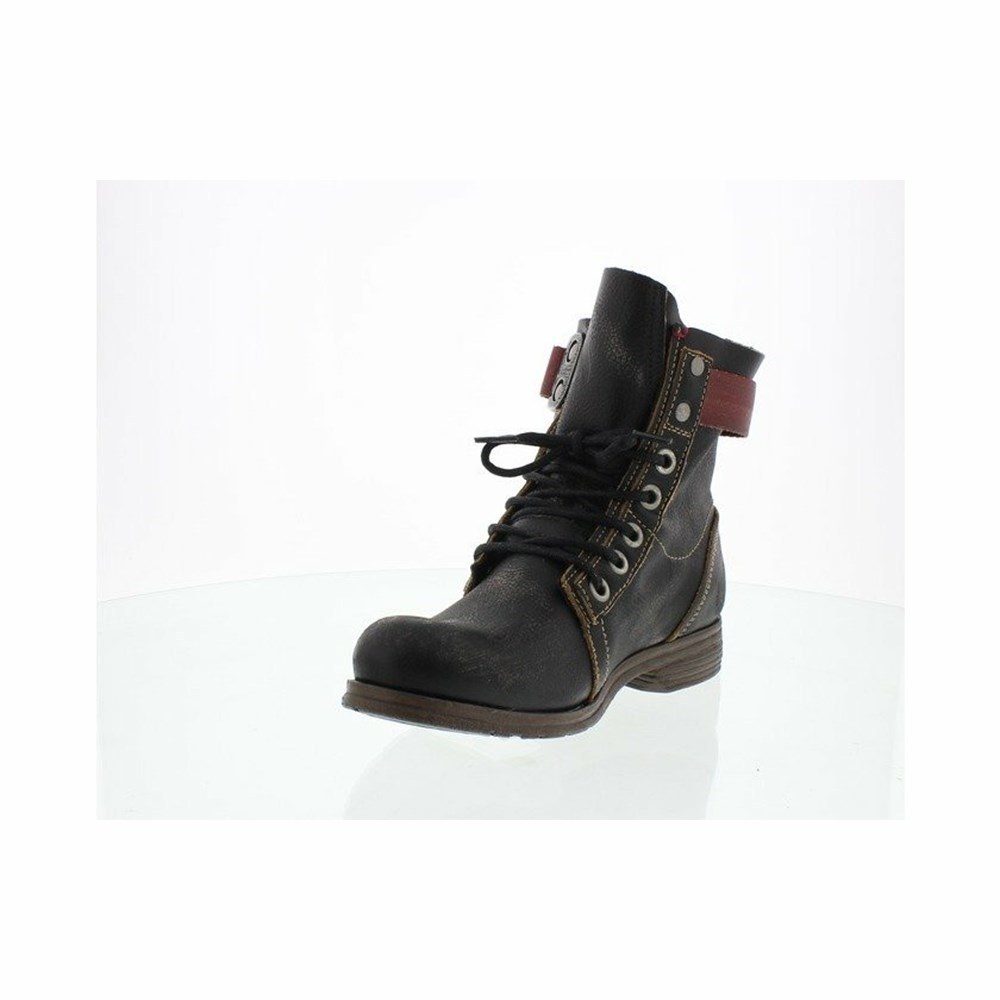 Black Women's Fly London Stay Ankle Boots | HJGS-21804