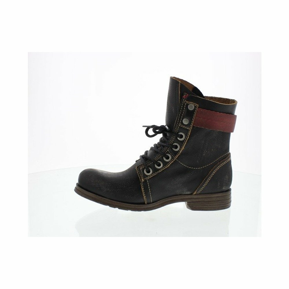 Black Women's Fly London Stay Ankle Boots | HJGS-21804