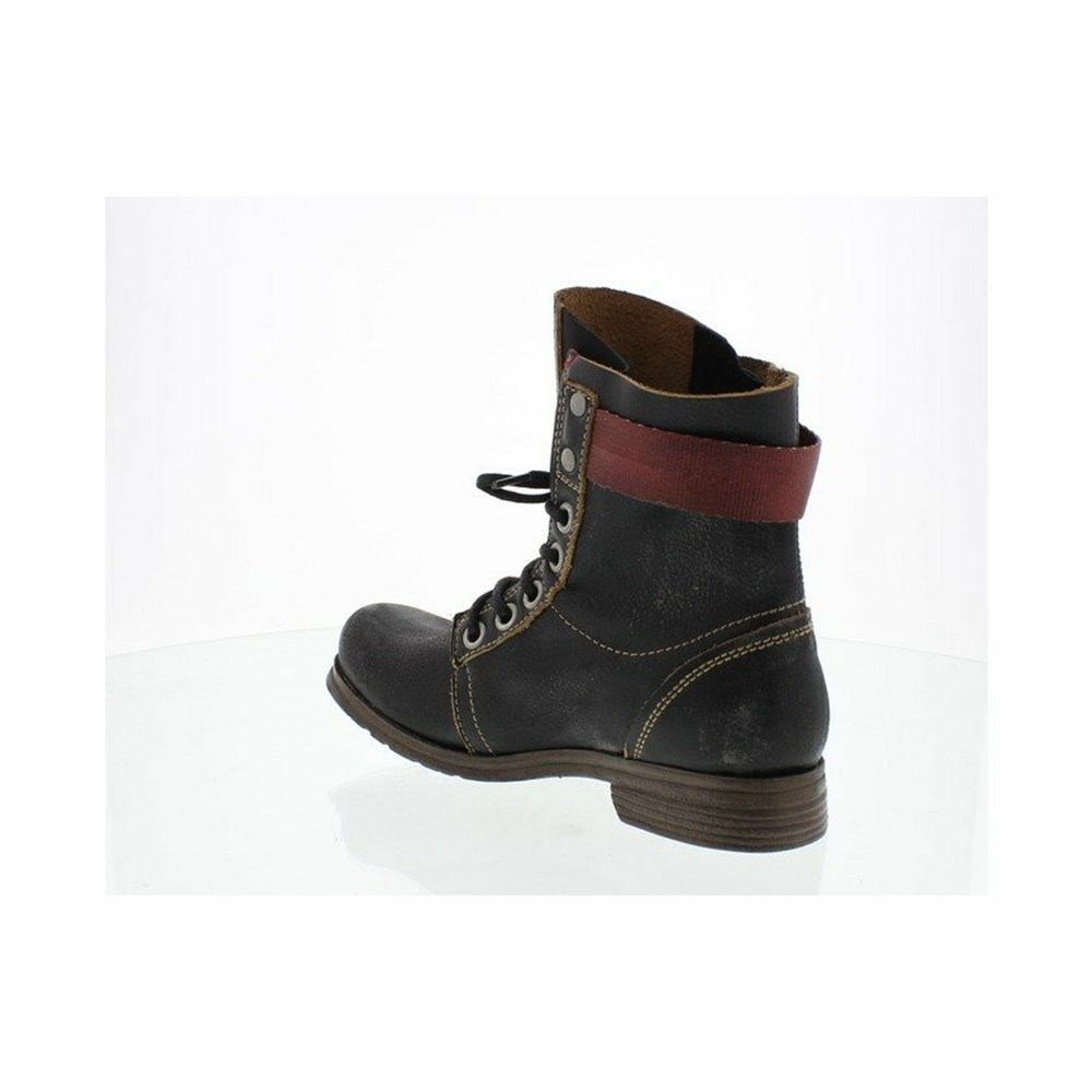 Black Women's Fly London Stay Ankle Boots | HJGS-21804