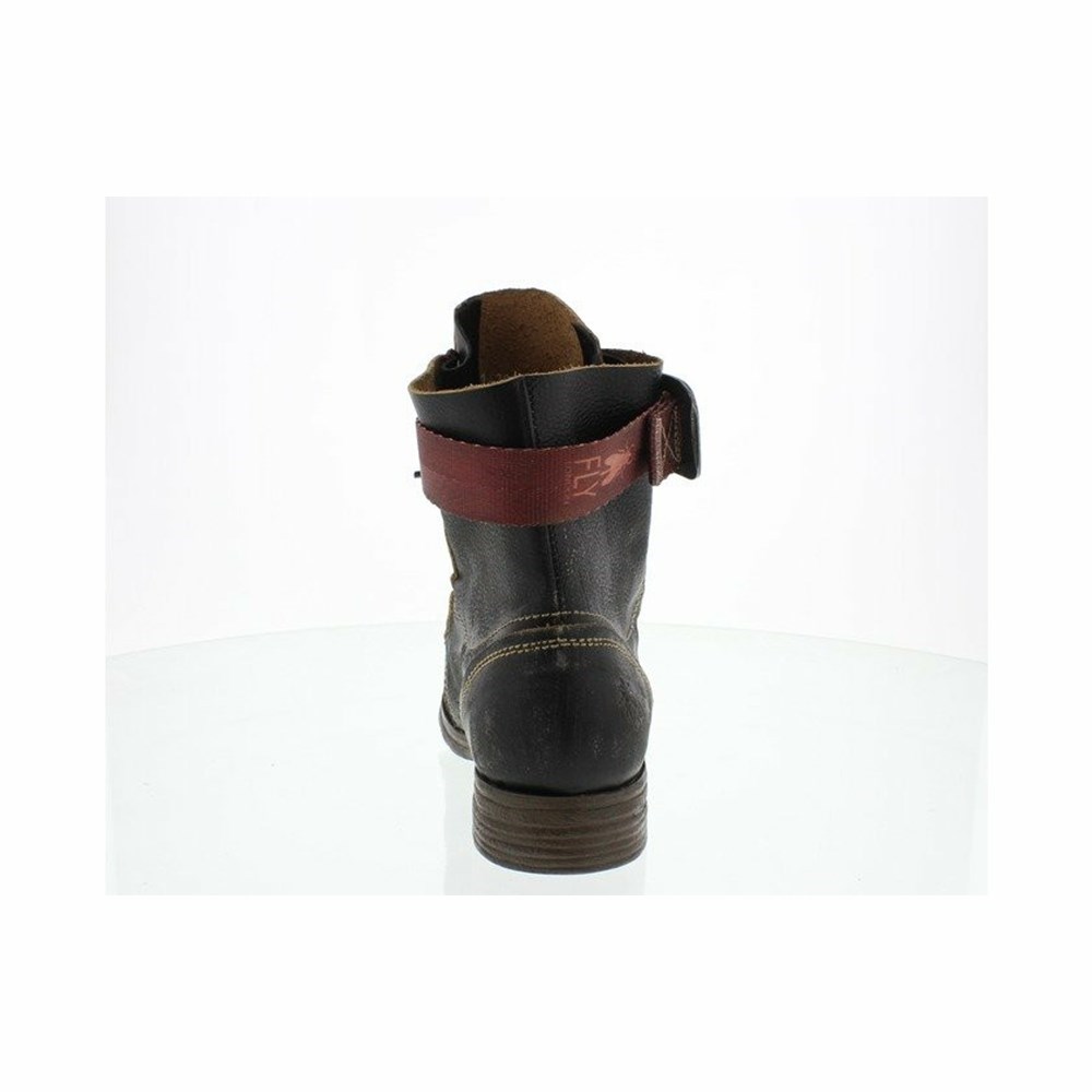 Black Women's Fly London Stay Ankle Boots | HJGS-21804