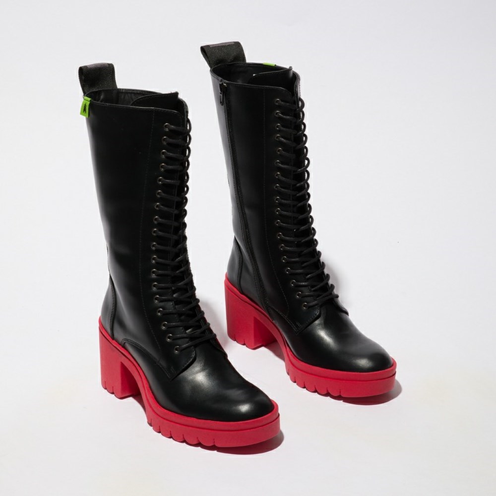 Black Women's Fly London Taly884fly Ankle Boots | ZEQB-18534