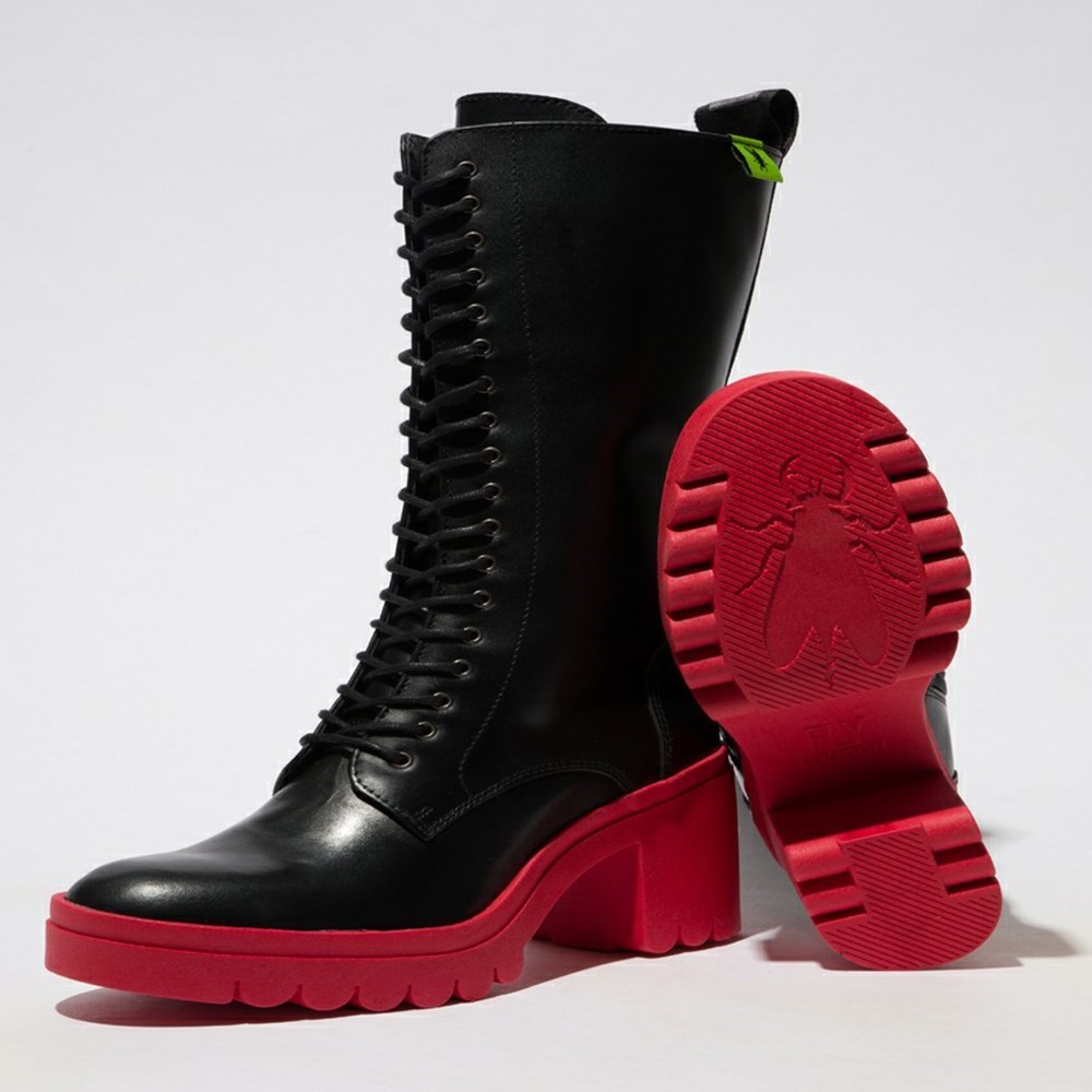 Black Women's Fly London Taly884fly Ankle Boots | ZEQB-18534