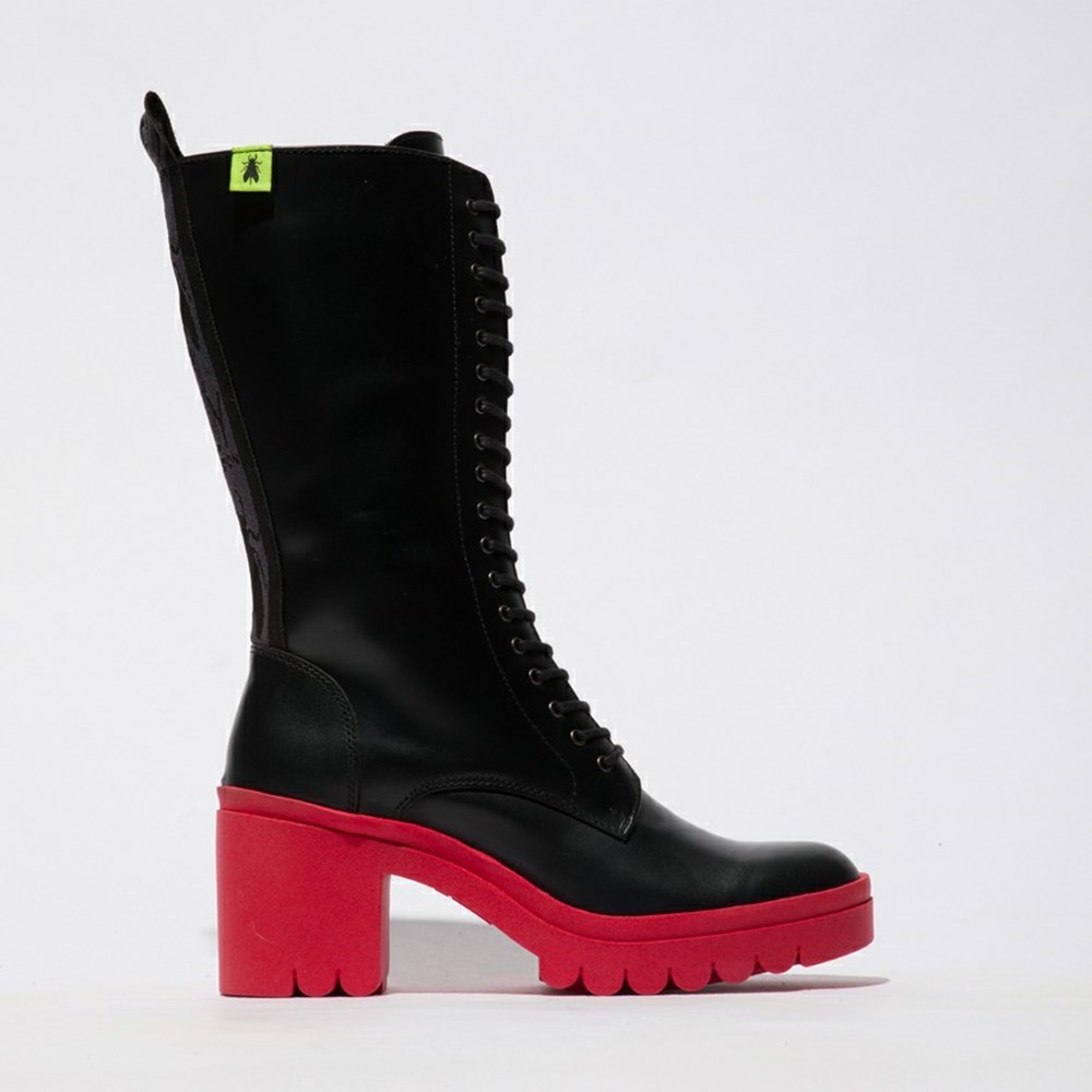 Black Women\'s Fly London Taly884fly Ankle Boots | ZEQB-18534