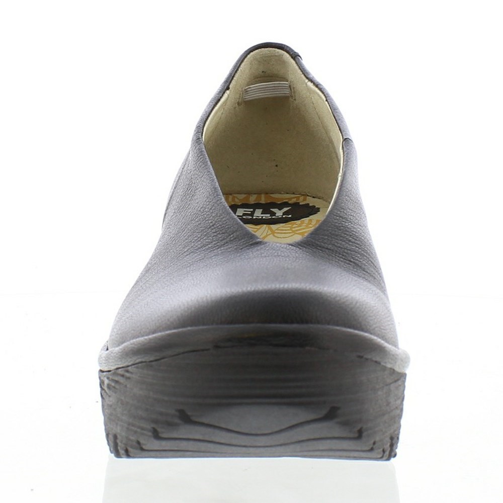 Black Women's Fly London YAZ Wedge | JTNP-92638