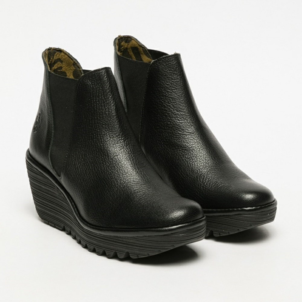 Black Women's Fly London Yoss Ankle Boots | HEYZ-75021