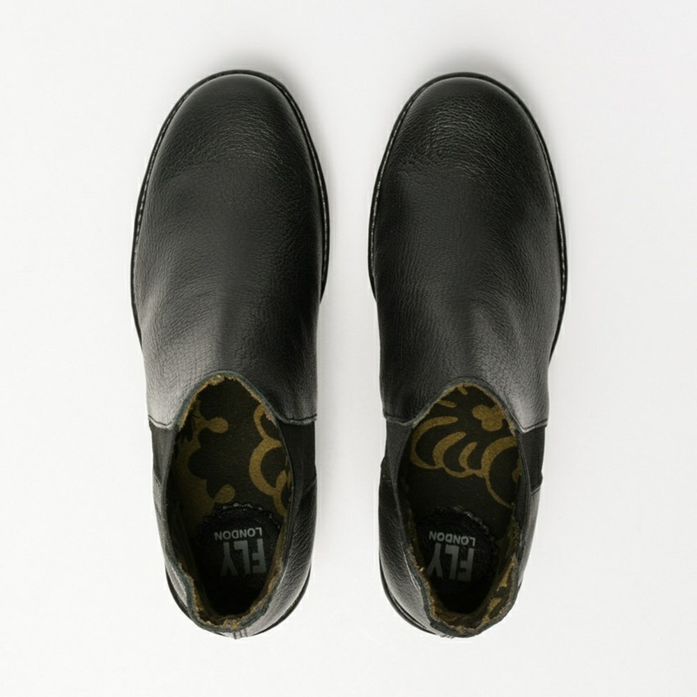 Black Women's Fly London Yoss Wedge | QHJY-67051