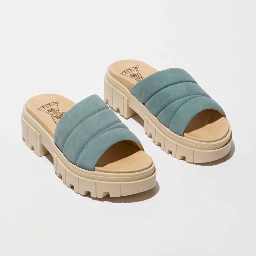 Blue Women's Fly London Jasy863fly Sandals | EISQ-23640