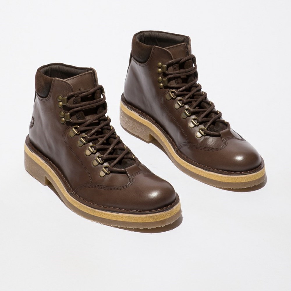 Brown Men's Fly London Reus075fly Casual Shoes | WQSF-53481