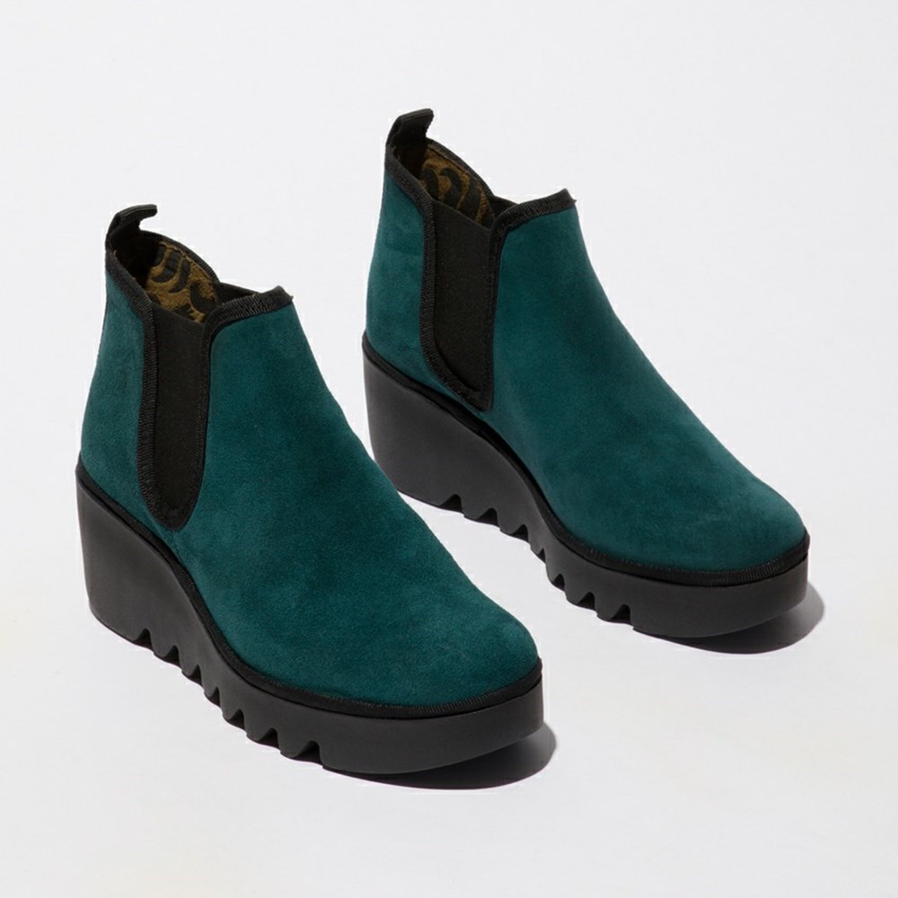 Brown Women's Fly London Byne349Fly Ankle Boots | CEDT-51470