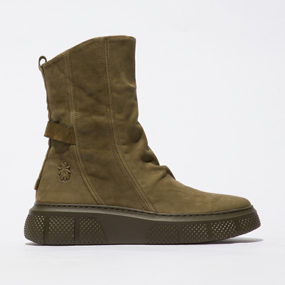 Brown Women\'s Fly London Esen485fly Ankle Boots | BNDM-65092