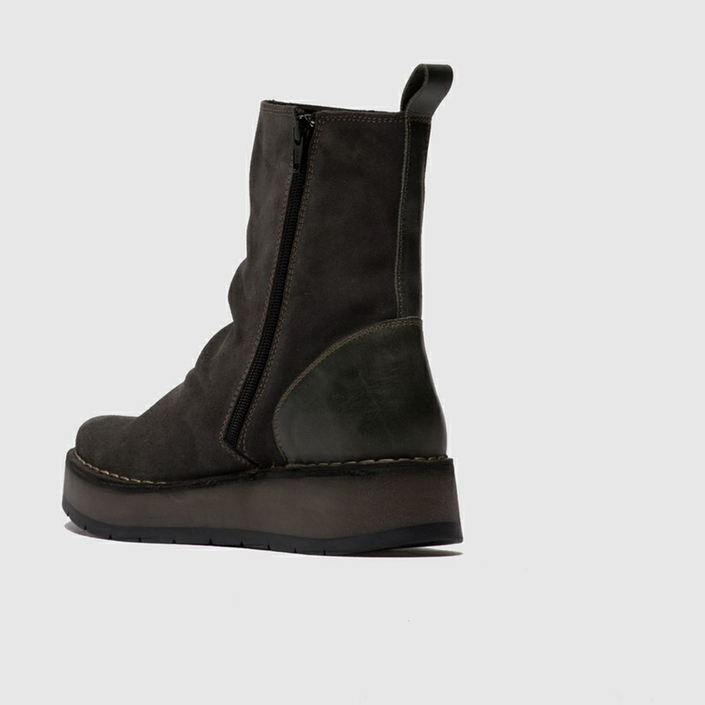 Brown Women's Fly London Reno053fly Ankle Boots | ZJKS-18524