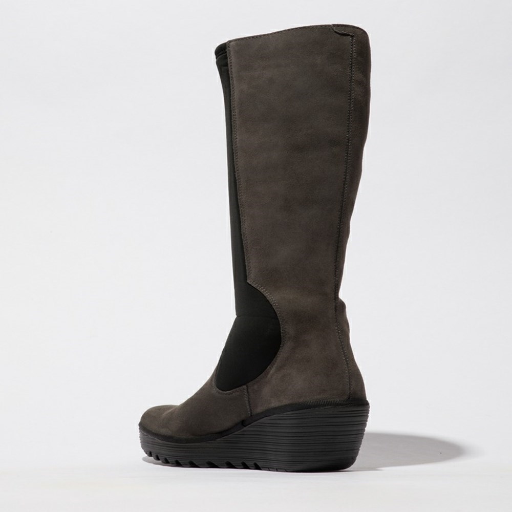 Brown Women's Fly London Yoja401fly Wedge | QKSW-20354