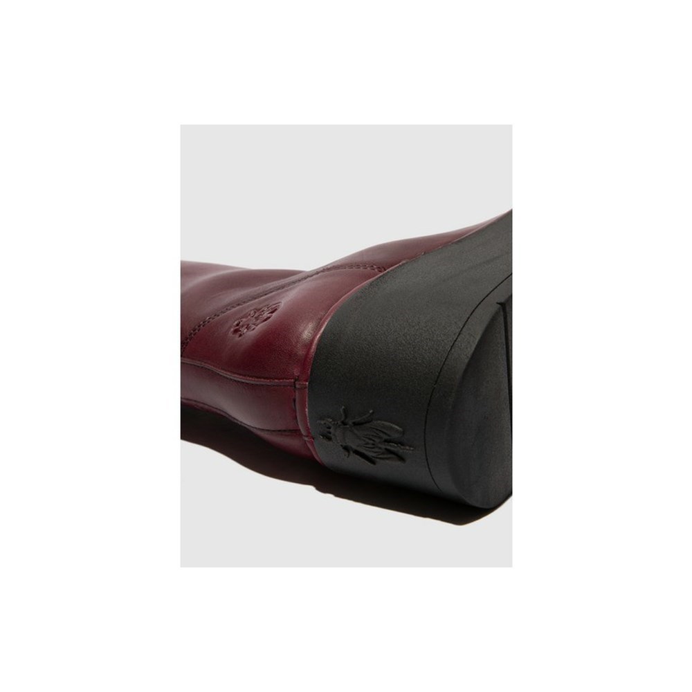Burgundy Women's Fly London Haze240fly Wedge | BVJS-78641