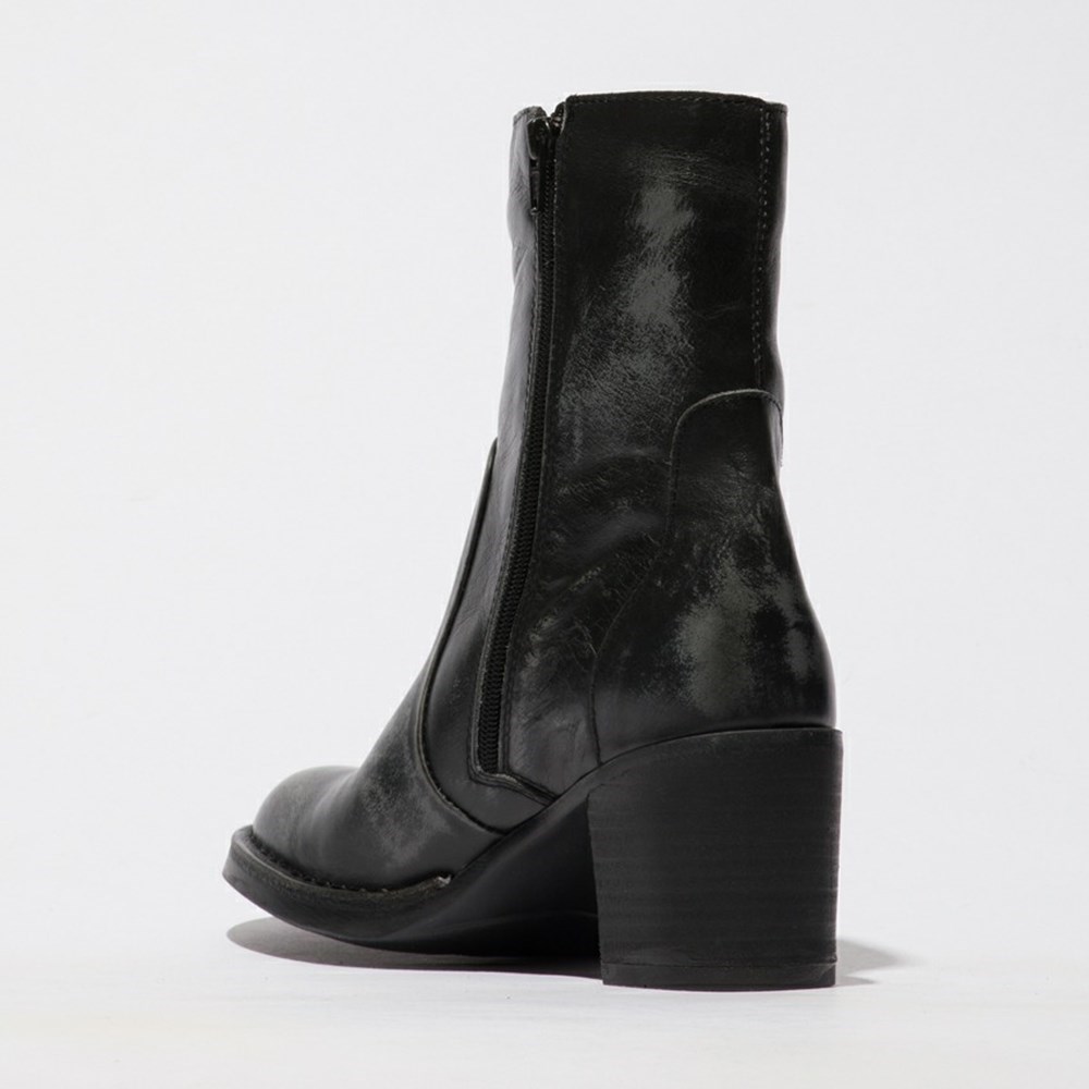 Dark Grey Women's Fly London Becy097fly Ankle Boots | LARC-65439