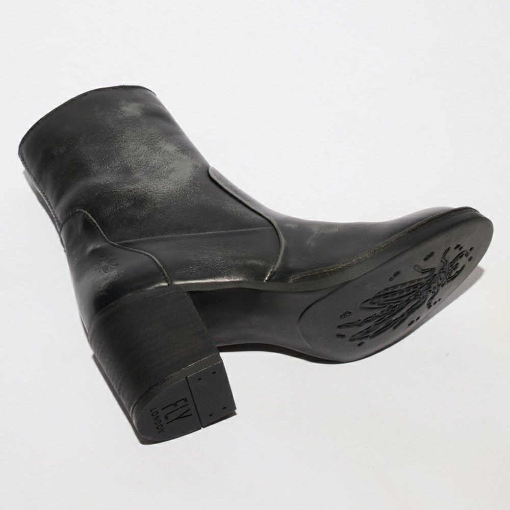 Dark Grey Women's Fly London Becy097fly Ankle Boots | LARC-65439
