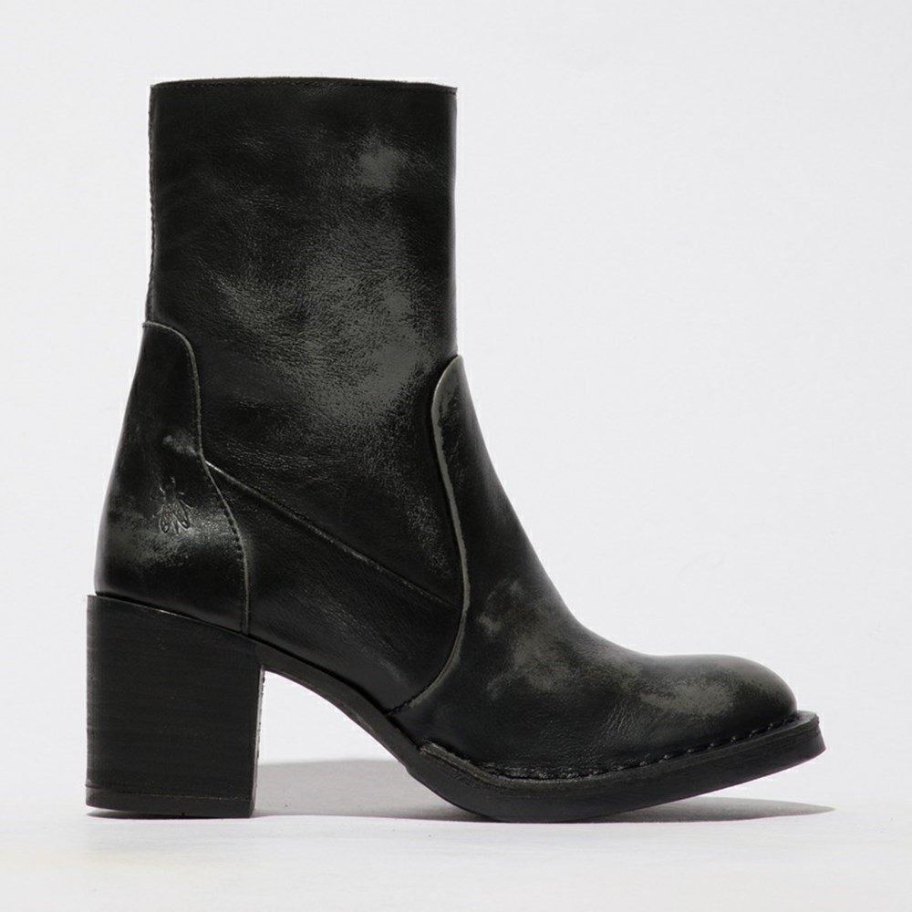 Dark Grey Women\'s Fly London Becy097fly Ankle Boots | LARC-65439