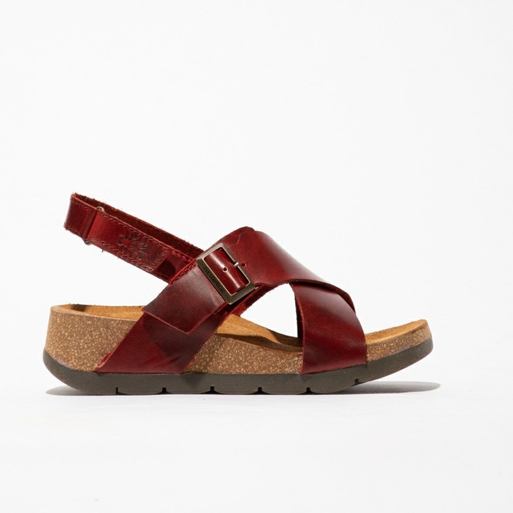 Red Women\'s Fly London Chlo852fly Wedge | CLNP-03716