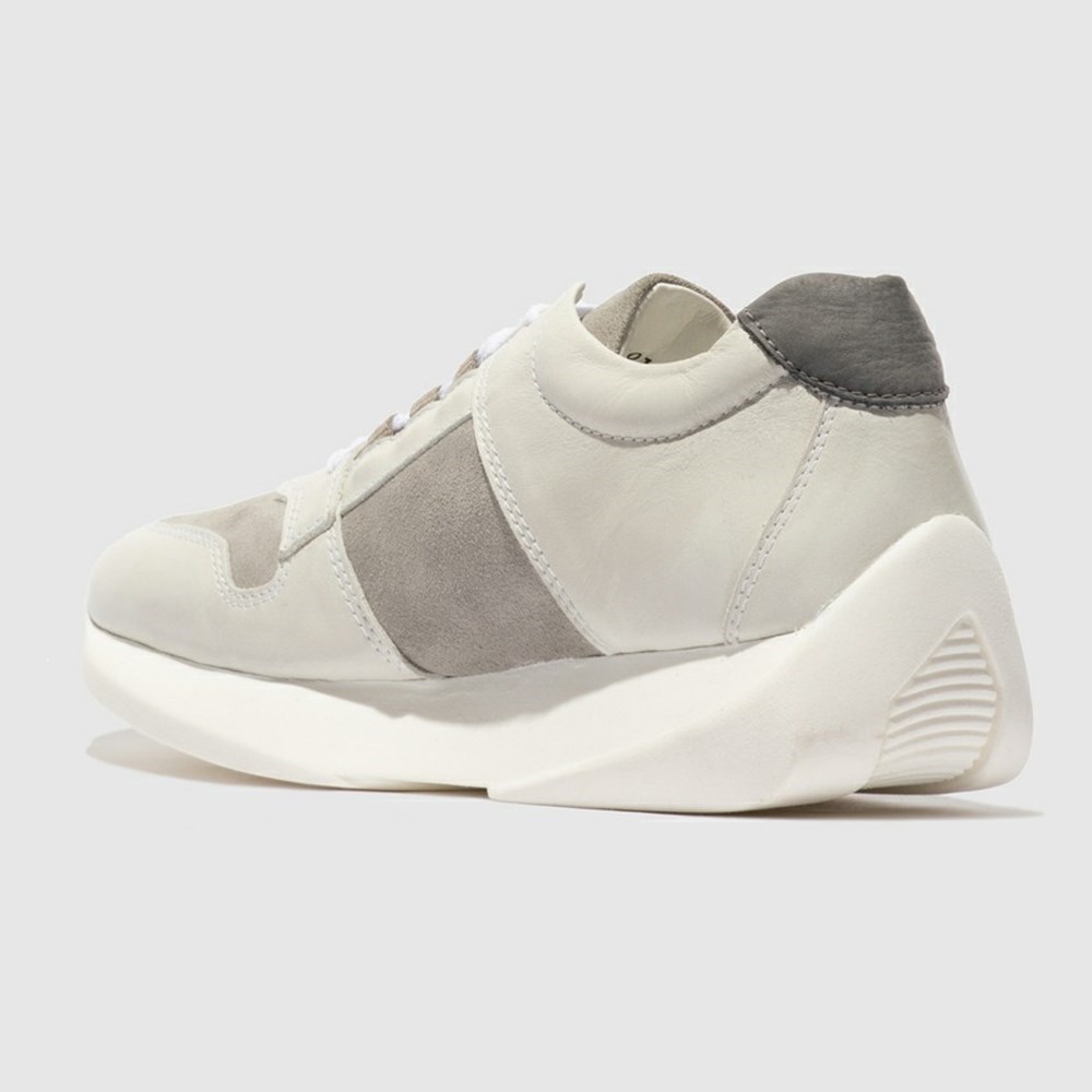 White Men's Fly London Lupo769fly Casual Shoes | TQFY-92053