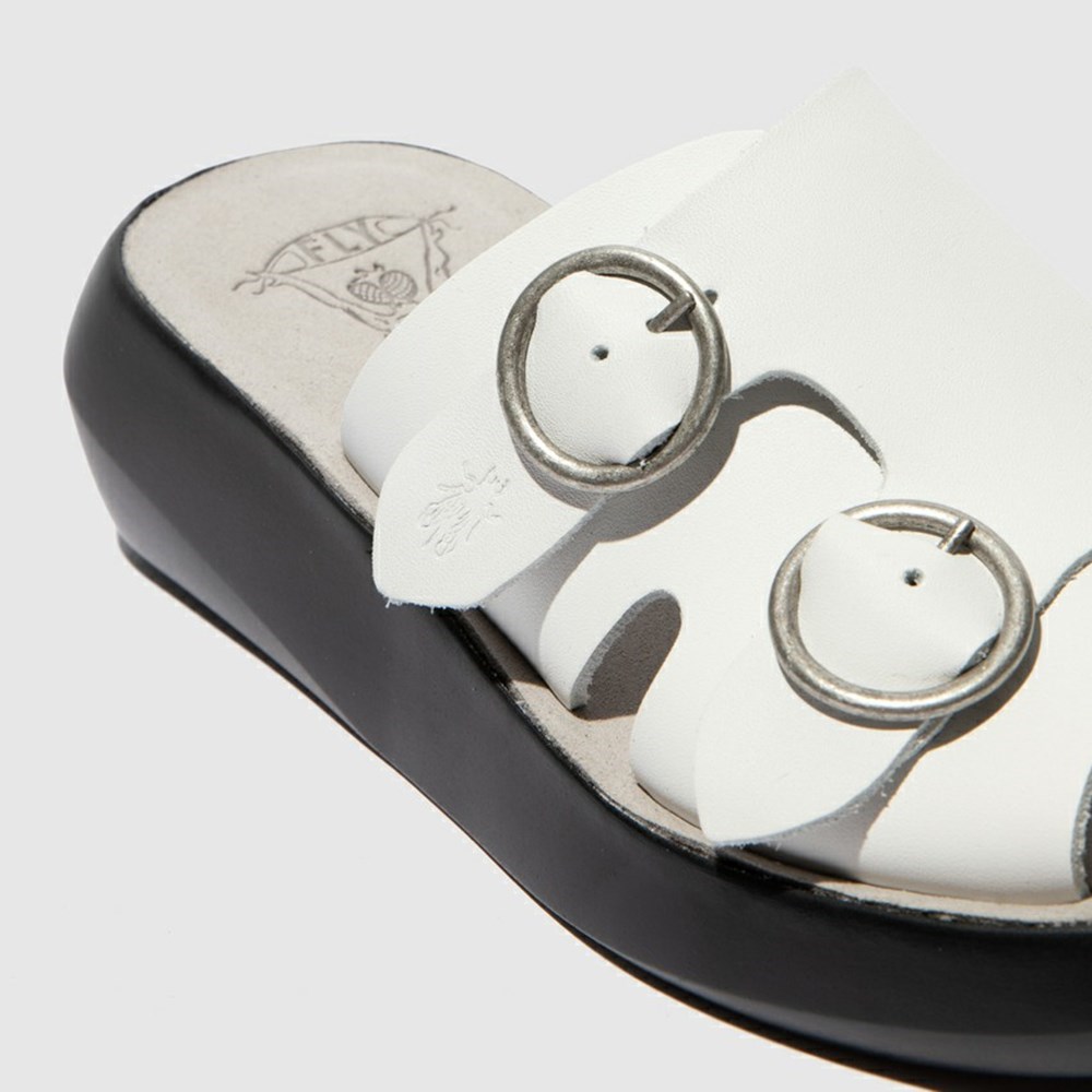 White Women's Fly London Bait742fly Wedge | DCGN-54069
